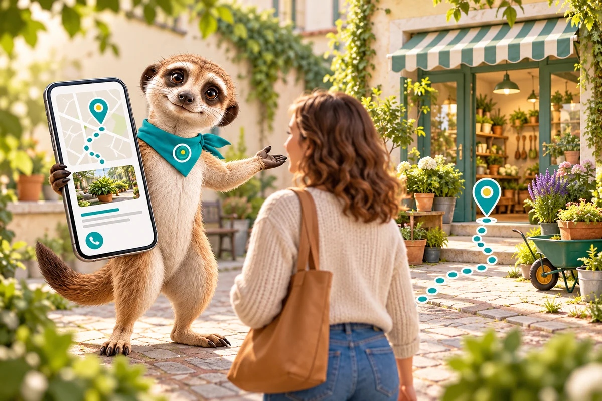 Ozee montre le chemin entre la recherche d'un service local sur le téléphone et la visite du commerce
